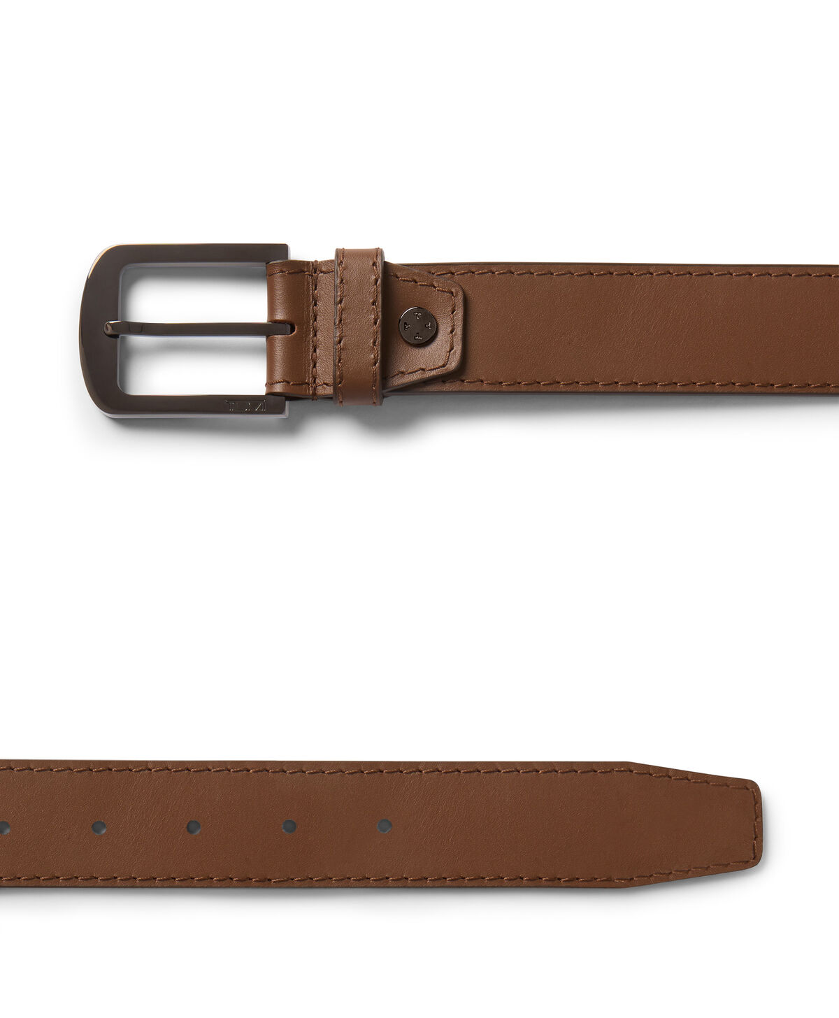 TUMI Rounded Rectangle Leather Belt, 30mm