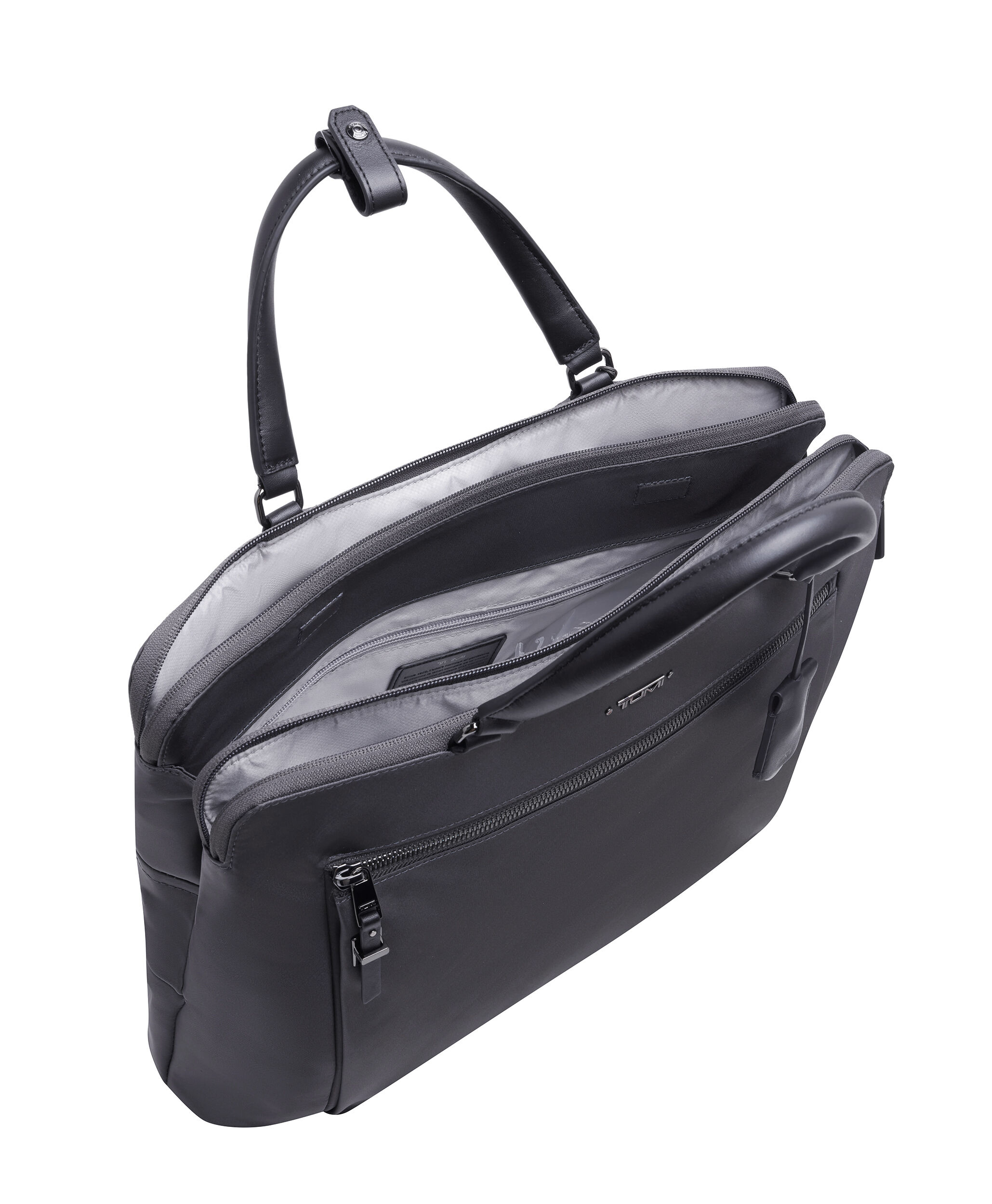 tumi double zip envelope clutch