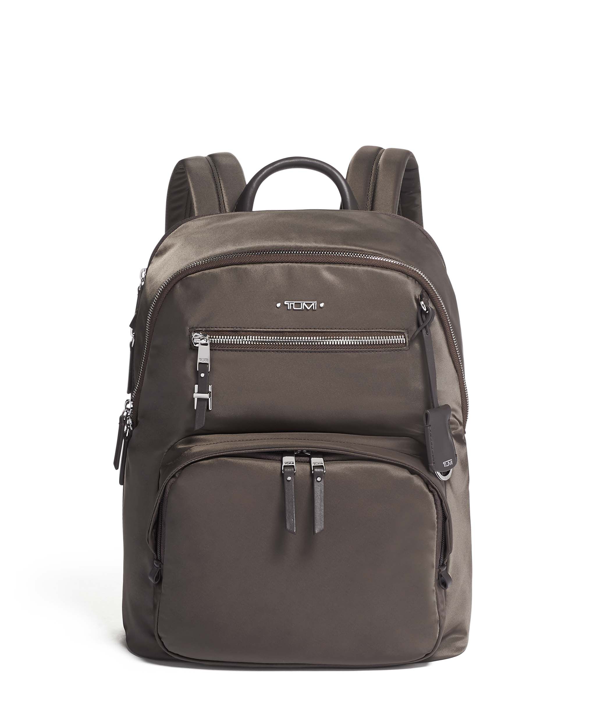 tumi silver backpack