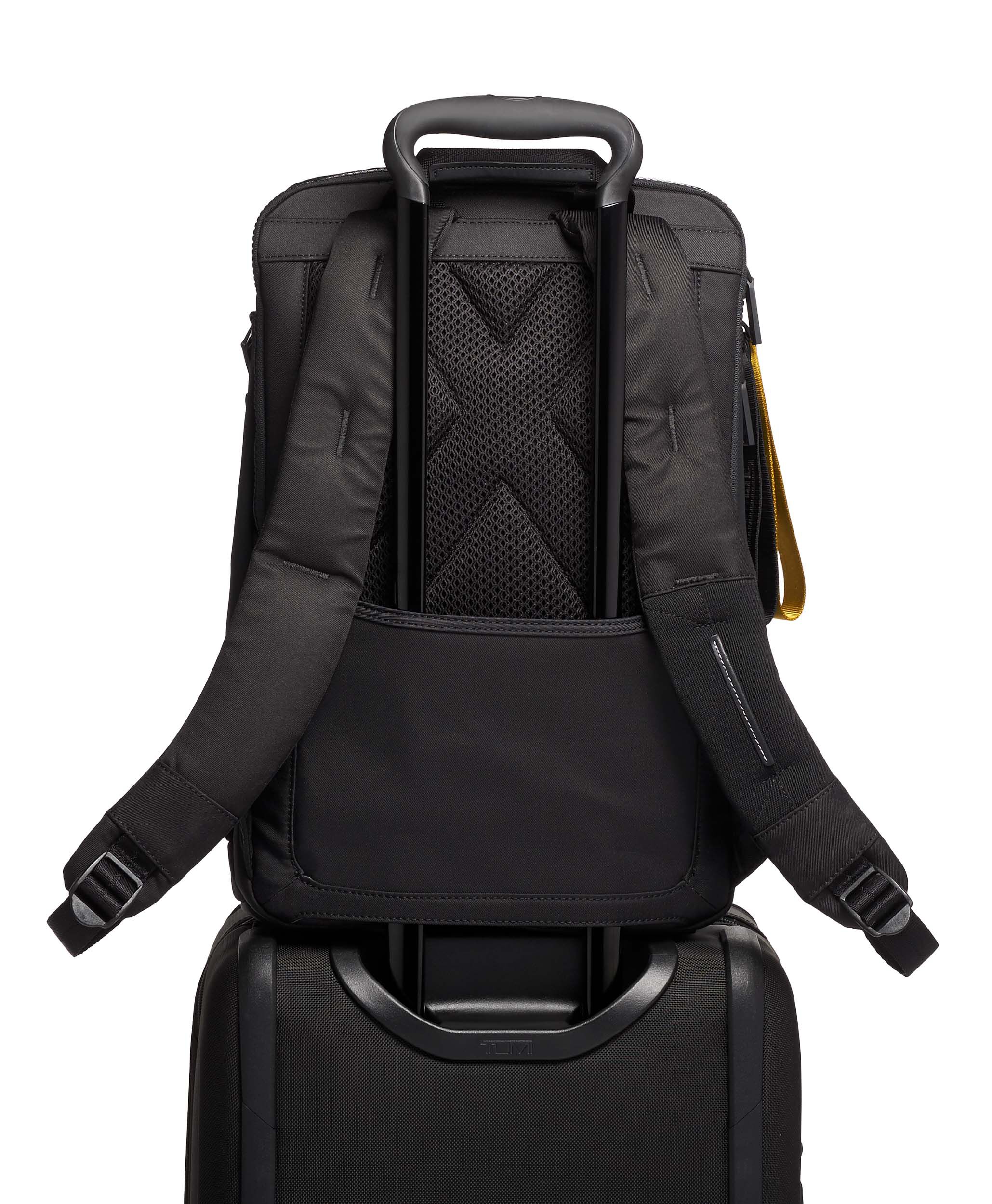 leather rolling backpack
