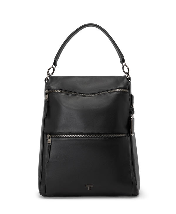 TUMI ブラック レザー リュック