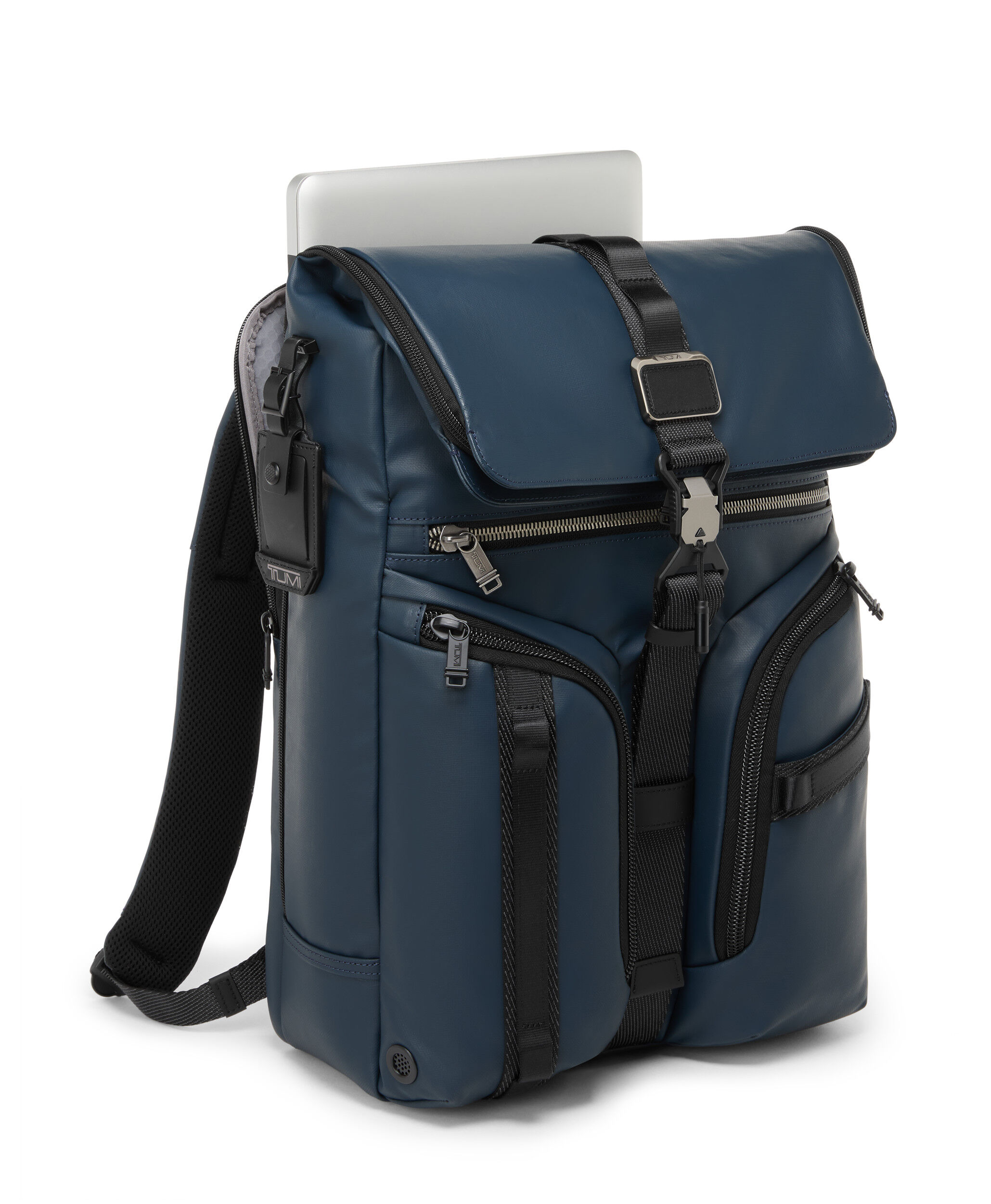 Alpha Bravo Surveillance Flap Backpack Blue | TUMI Sweden