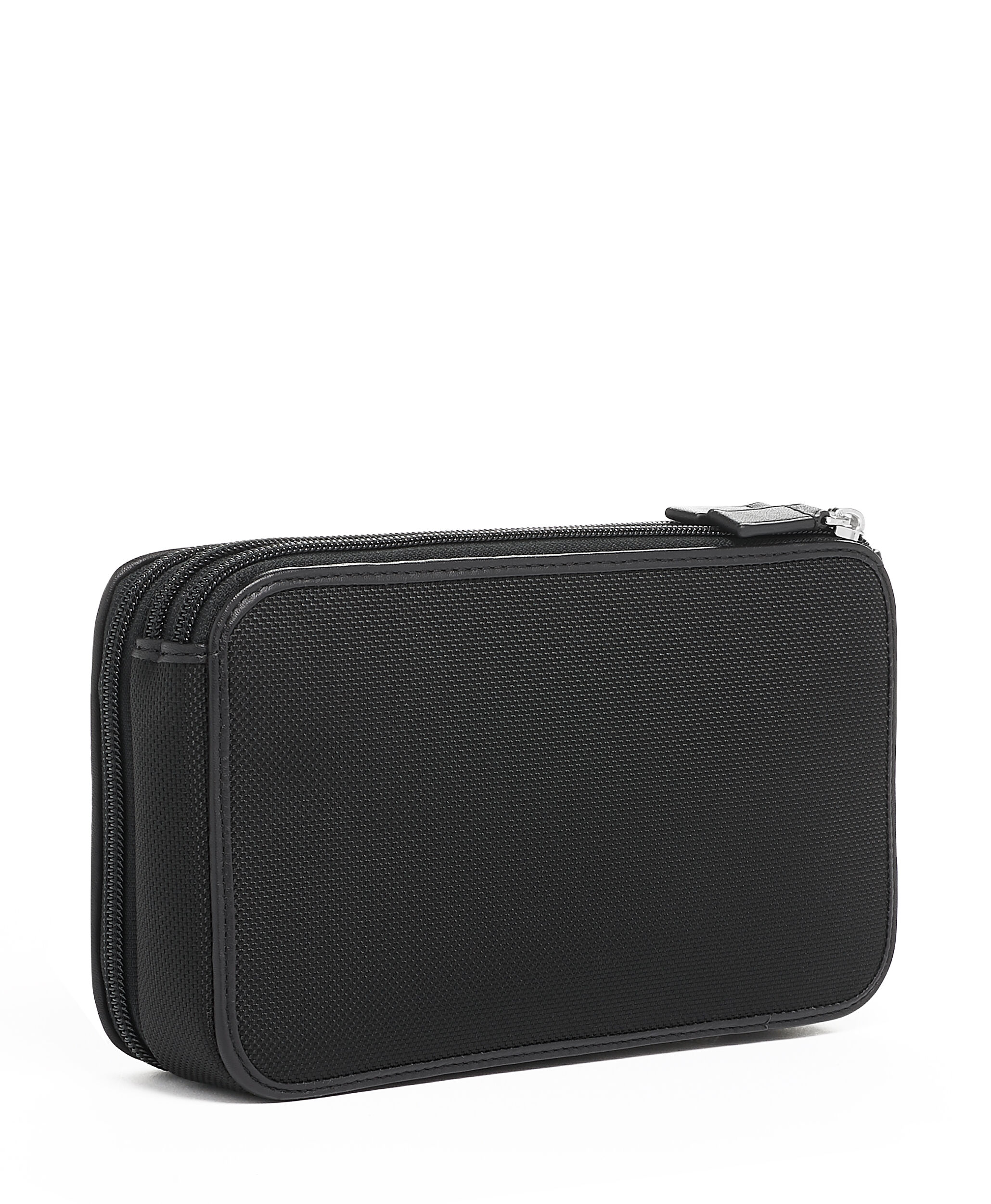 tumi double zip envelope clutch