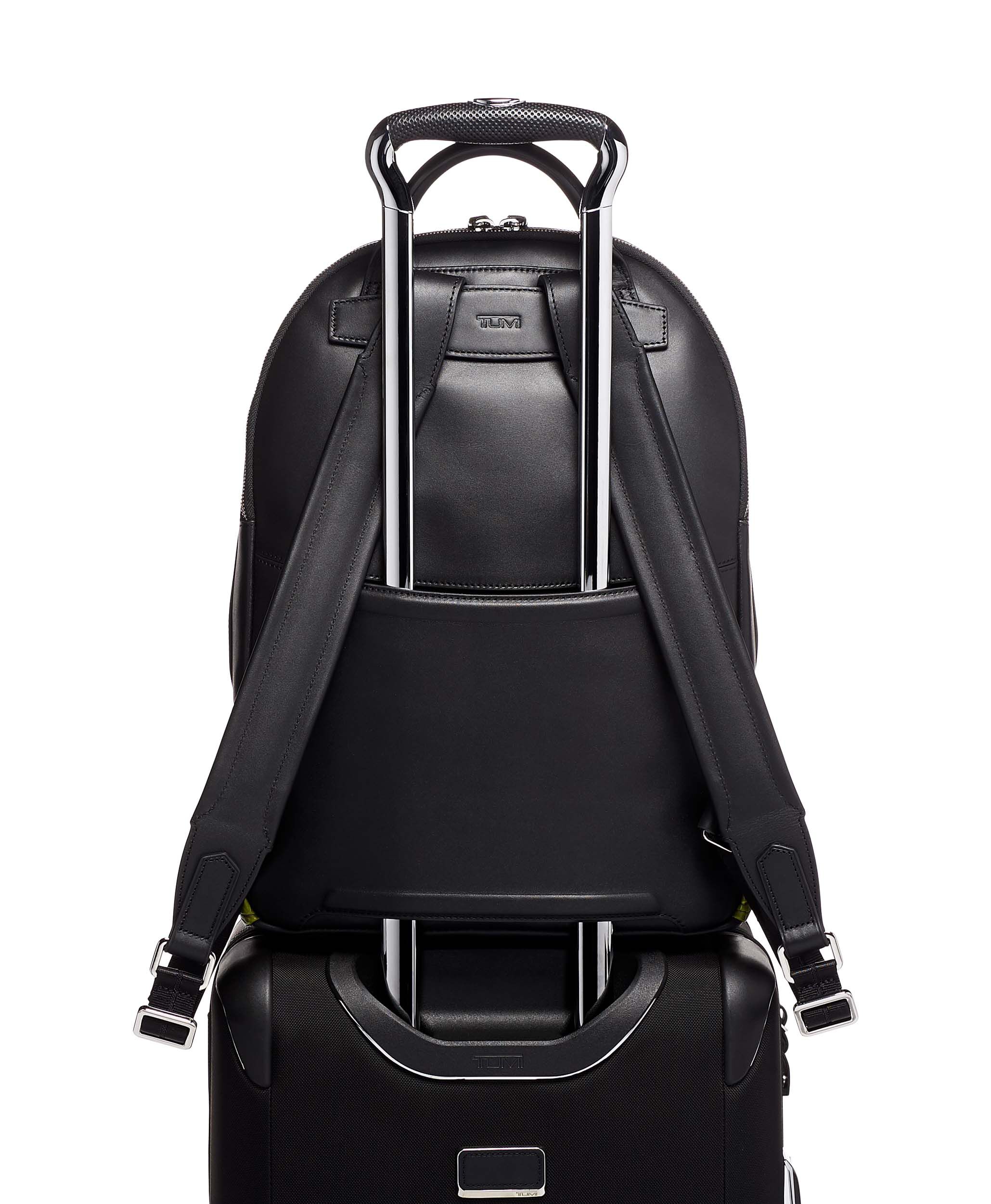 Bryant retro stripe leather backpack clearance