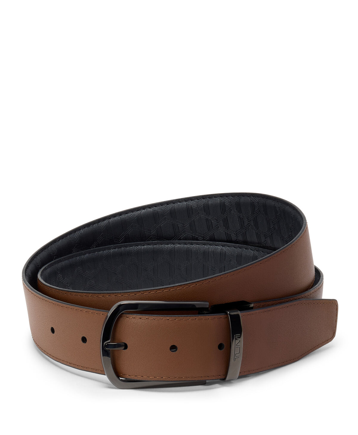 TUMI T-Embossed Reversible Leather Belt 35mm