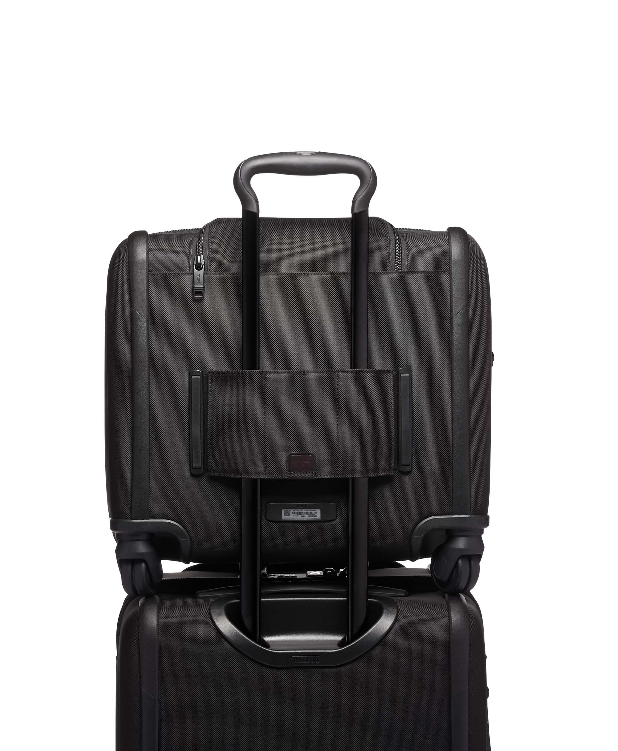 tumi 4 wheeled compact brief
